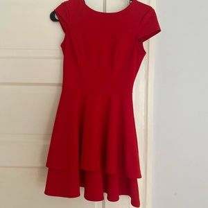 Mini red dress. Worn once.